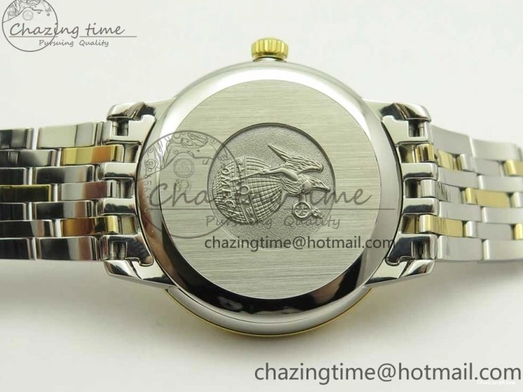 0512 Versatile De Ville Prestige Ladies 32.7mm SS MKF 1:1 Best Edition White MOP Dial Roman Markers on SS YG Bracelet MIYOTA 7967